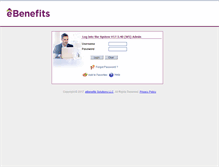 Tablet Screenshot of admin.ebenefits.com